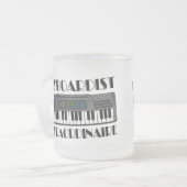 Fun Keyboardist Extraordinaire Music Gift Matglas Koffiemok (Voorkant links)