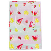 Fun Kids Birthday Watermelon Lemon Tissue Paper Medium Cadeauzakje (Voorkant)