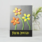 Fun Kind Party Playdegh Flowers Kaart (Staand voorkant)