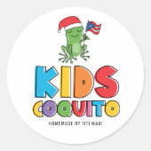 Fun Kinder Coquito Ronde Sticker (Voorkant)
