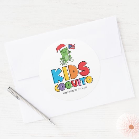 Fun Kinder Coquito Ronde Sticker (Envelop)