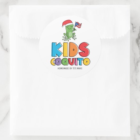Fun Kinder Coquito Ronde Sticker (Tas)