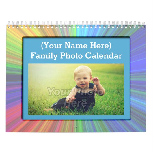 Fun Kinder Family Custom Photo Wall Agenda Kalender (Hoes)