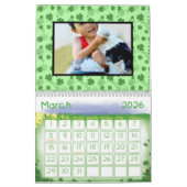 Fun Kinder Family Custom Photo Wall Agenda Kalender (Mar 2026)