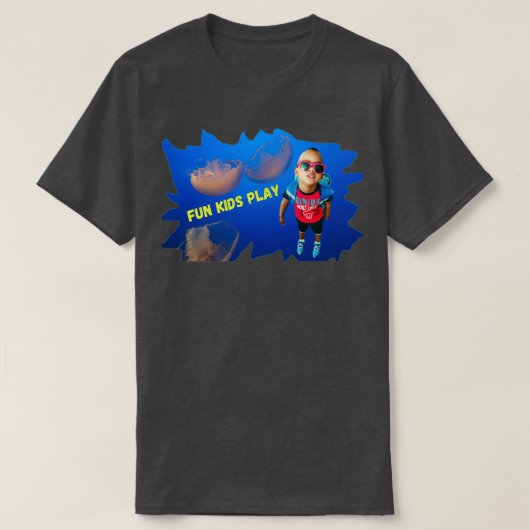 Fun Kinder Play De hele dag T-shirt (Design voorkant)