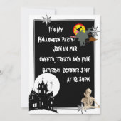 Fun kinder spooky Halloween Kaart (Voorkant)