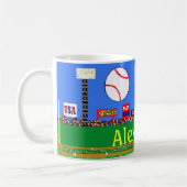 Fun Kinder Sport Baseball Fan Coffe Cup Mok Gift (Links)