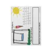 Fun Kinder Swingdown Word Game Large Notitieblok (Linkerzijde)