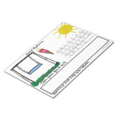 Fun Kinder Swingdown Word Game Large Notitieblok (Schuin)