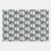 Fun Kinder Waterverf kerstfeestdag Inpakpapier Vel (Voorkant 2)