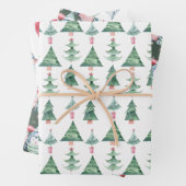 Fun Kinder Waterverf kerstfeestdag Inpakpapier Vel (In situ)