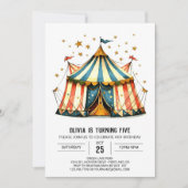 Fun Kinderen Digitaal Circus Verjaardag Kaart (Voorkant)