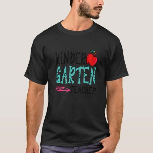 Fun Kindergarten Teacher Back To School First Day T-shirt (Voorkant)