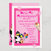 Fun Kinderverjaarfeest Kaart (Voorkant / Achterkant)