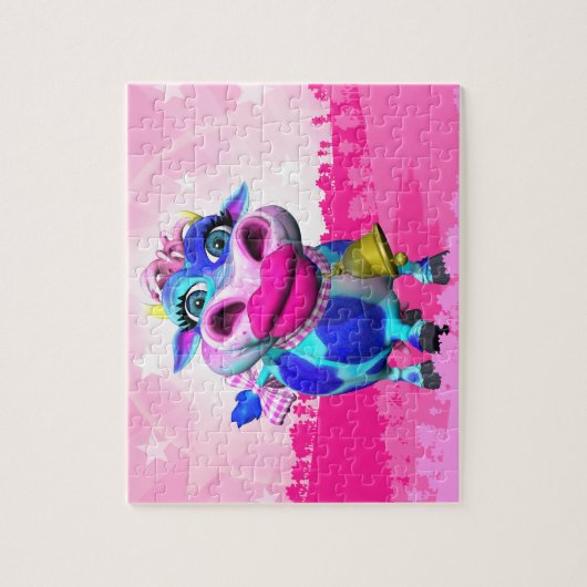 Fun Kissy Moo Puzzle Legpuzzel (Verticaal)