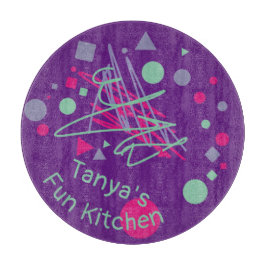 Fun Kitchen Medley Roze Paarse Blauwgroen vormen Snijplank