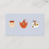 Fun Kitty Cat Baby shower Gift Registry QR-code Informatiekaartje (Achterkant)