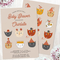 Fun Kitty Cat gepersonaliseerd Baby shower