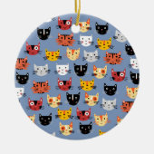 Fun Kitty Cat Keramisch Ornament (Voorkant)