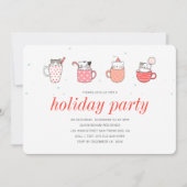 Fun Kitty Cat Party Holiday Party Uitnodiging (Voorkant)