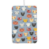 Fun Kitty Cat Pattern Blue Luchtverfrisser (Voorkant)