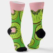 Fun Kiwi Fruit gepersonaliseerd Sokken (Gebogen)
