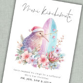 Fun Kiwi Surf board Meri Kirihimete NZ Kerst Feestdagenkaart