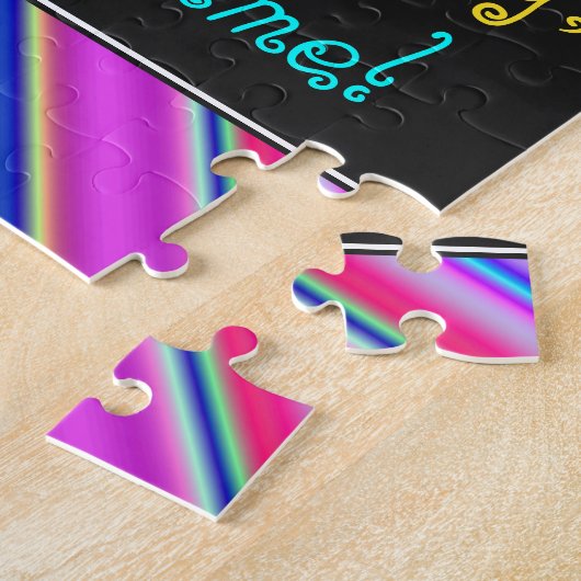 Fun, kleurrijk, 17e verjaardag Puzzle Legpuzzel (Zijkant)