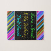 Fun, kleurrijk, 26th Birthday Puzzle Legpuzzel (Horizontaal)