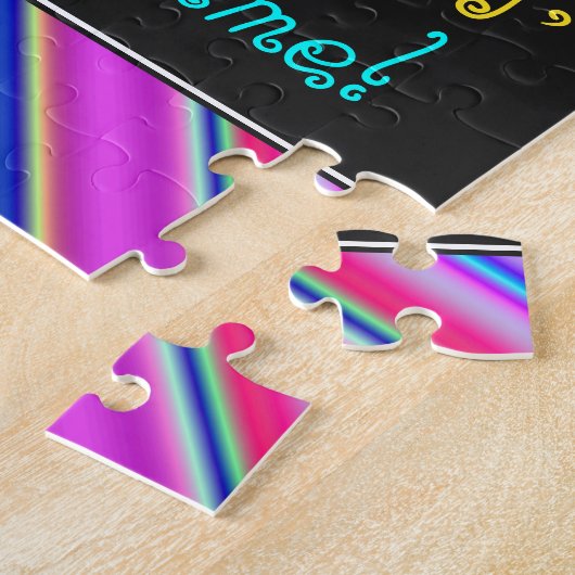 Fun, kleurrijk, 61ste verjaardag Puzzle Legpuzzel (Zijkant)