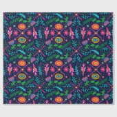 Fun, kleurrijk, gestyliseerd papier voor het verpa (Vlak)