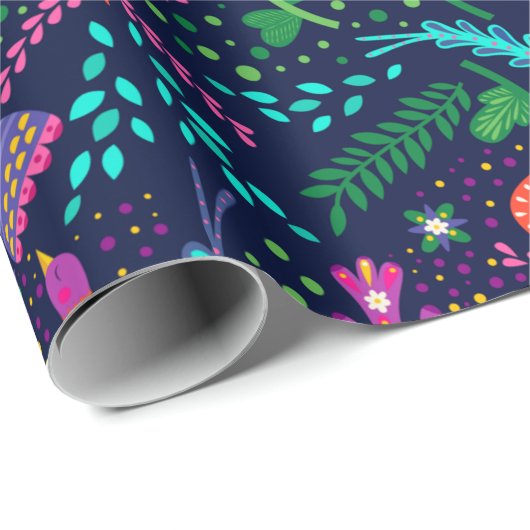 Fun, kleurrijk, gestyliseerd papier voor het verpa (Rol Hoek)