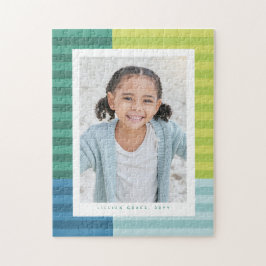 Fun, kleurrijk lijst, één foto verticaal legpuzzel