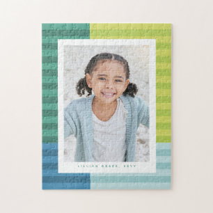 Fun, kleurrijk lijst, één foto verticaal legpuzzel