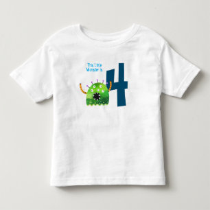Fun, kleurrijk mijn kleine monster op de vierde ve kinder shirts