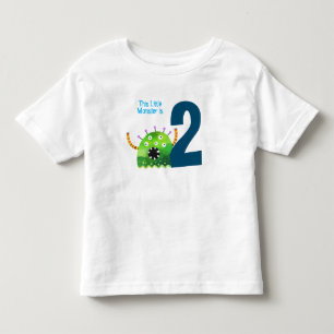 Fun, kleurrijk mijn kleine monster, tweede verjaar kinder shirts