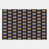 Fun, kleurrijk, Rainbow Spectrum Pattern 22 Event Inpakpapier Vel (Voorkant)