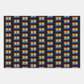 Fun, kleurrijk, Rainbow Spectrum Pattern 25 Event Inpakpapier Vel (Voorkant)