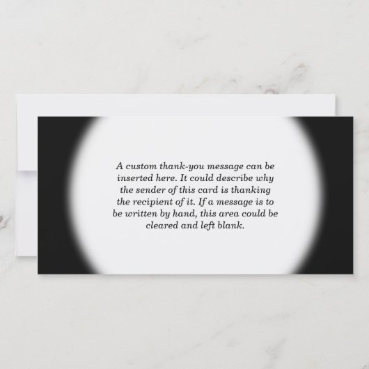 Fun, kleurrijk, regenboogblik "BEDANKT"! Bedankkaart (Achterkant)