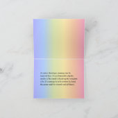 Fun, kleurrijk, regenboogblik: "DANK JE ZO VEEL!" Kaart (Binnen)