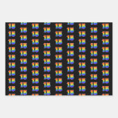 Fun, kleurrijk, regenboogpatroon 15 Event # Inpakpapier Vel (Voorkant)