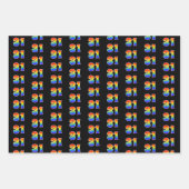 Fun, kleurrijk, regenboogpatroon 31 Event # Inpakpapier Vel (Voorkant)