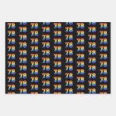 Fun, kleurrijk, regenboogpatroon 78 Event # Inpakpapier Vel (Voorkant)