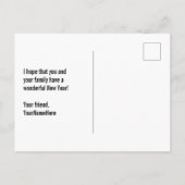 Fun, kleurrijk, regenboogspectrum: "HAPPY NEW YEAR Briefkaart (Achterkant)