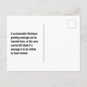 Fun, kleurrijk, regenboogspectrum "MERRY CHRISTMAS Briefkaart (Achterkant)