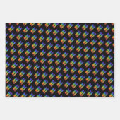 Fun, kleurrijk, regenboogspectrum "MERRY CHRISTMAS Inpakpapier Vel (Voorkant)