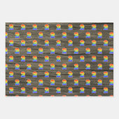 Fun, kleurrijk, regenboogspectrum Patroon 2 Event  Inpakpapier Vel (Voorkant 2)