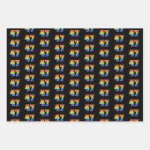 Fun, kleurrijk, regenboogspectrum Patroon 47 Event Inpakpapier Vel (Voorkant)