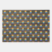 Fun, kleurrijk, regenboogspectrum Patroon 5 Event  Inpakpapier Vel (Voorkant 2)