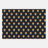 Fun, kleurrijk, regenboogspectrum Patroon 9 Event  Inpakpapier Vel (Voorkant)